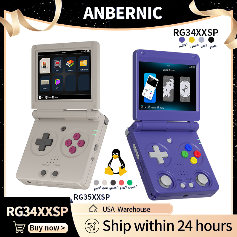 Gaming Console Handheld Retro - Anbernic RG34XXSP RG35XXSP Konsola Przenośna z