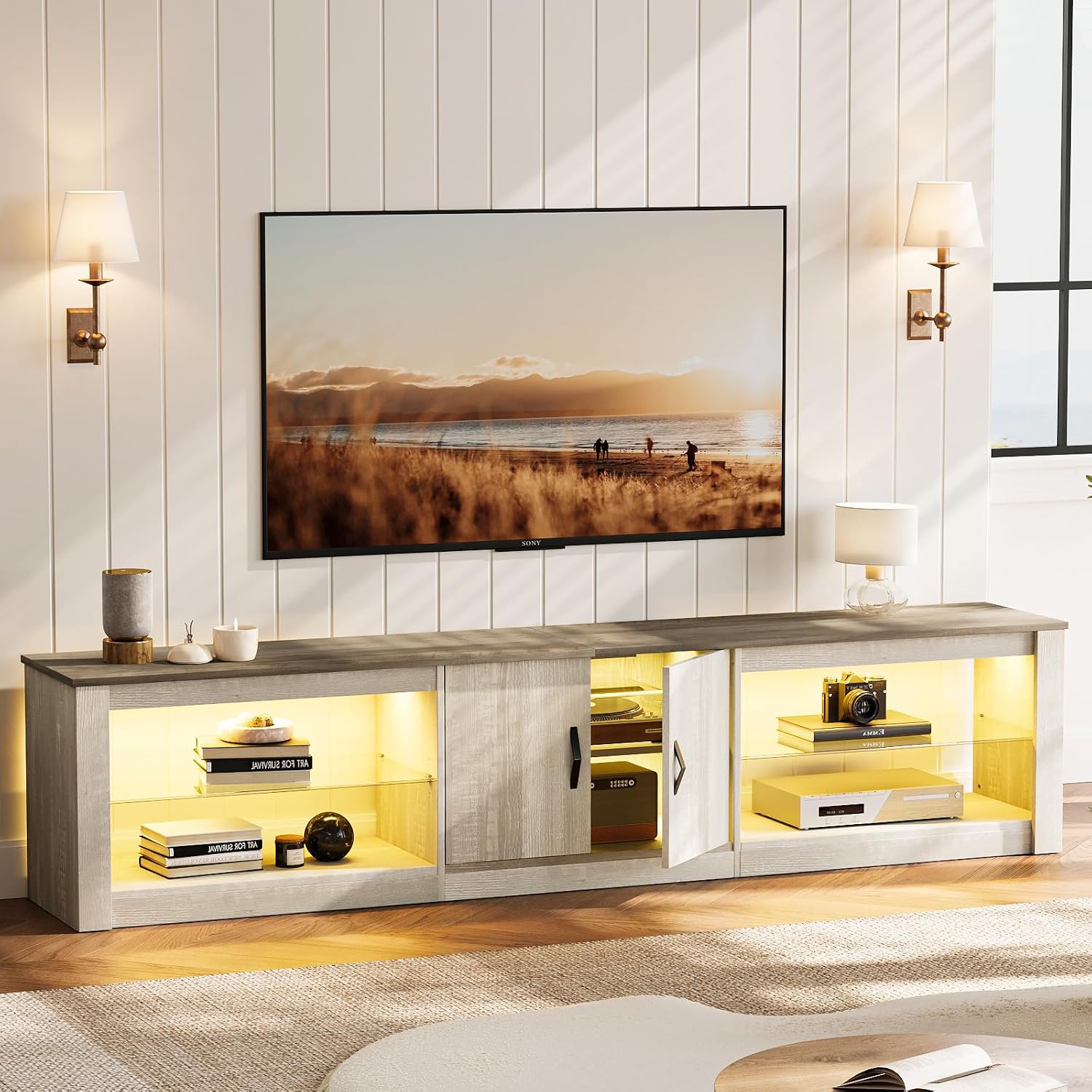 Gaming Console Cabinet - Stojak na telewizor 80 cali do