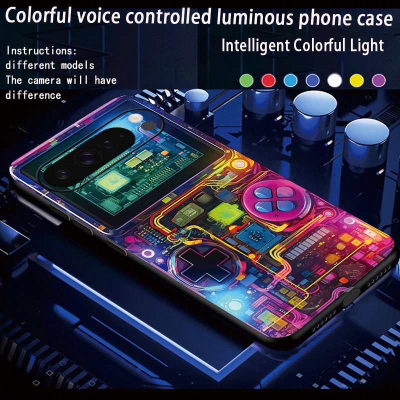 Gaming Console Google - Etui na telefon LED w stylu