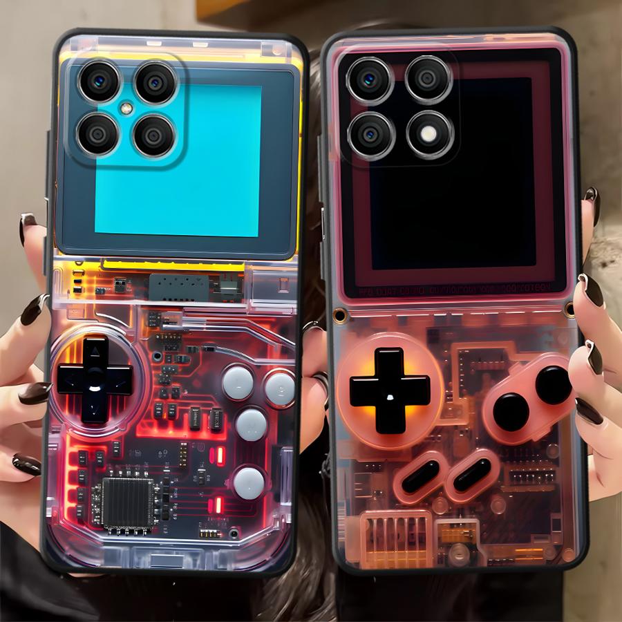 Gaming Console X6 - Czerwone etui na telefon z motywem