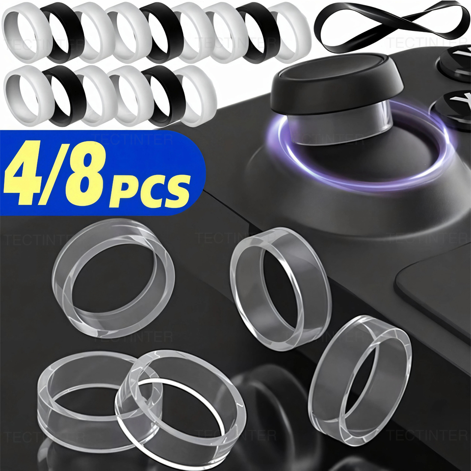 Gaming Console Monitor - 4/8 szt. Elastyczne gumowe pierścienie ochronne