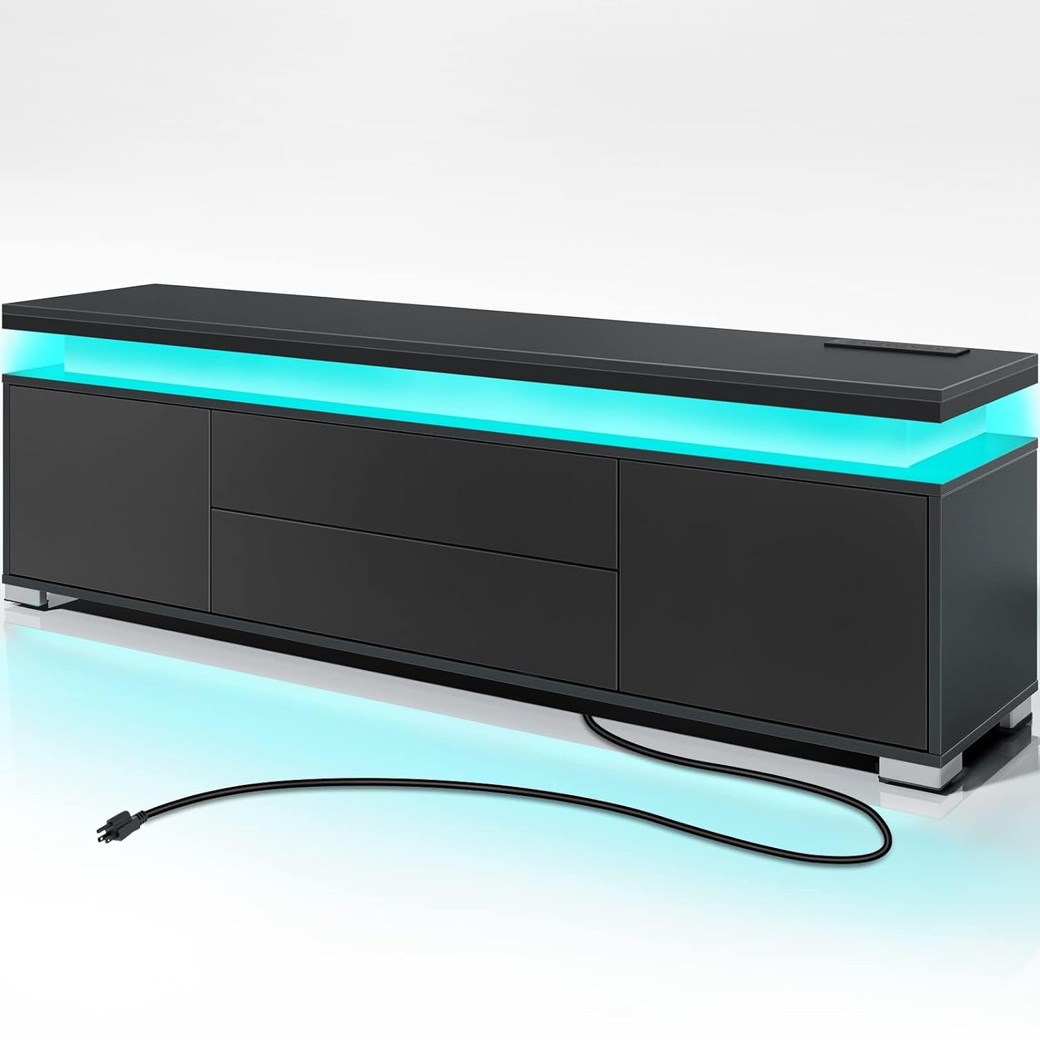 Gaming Console Cabinet - Szafka RTV z gniazdem zasilania i
