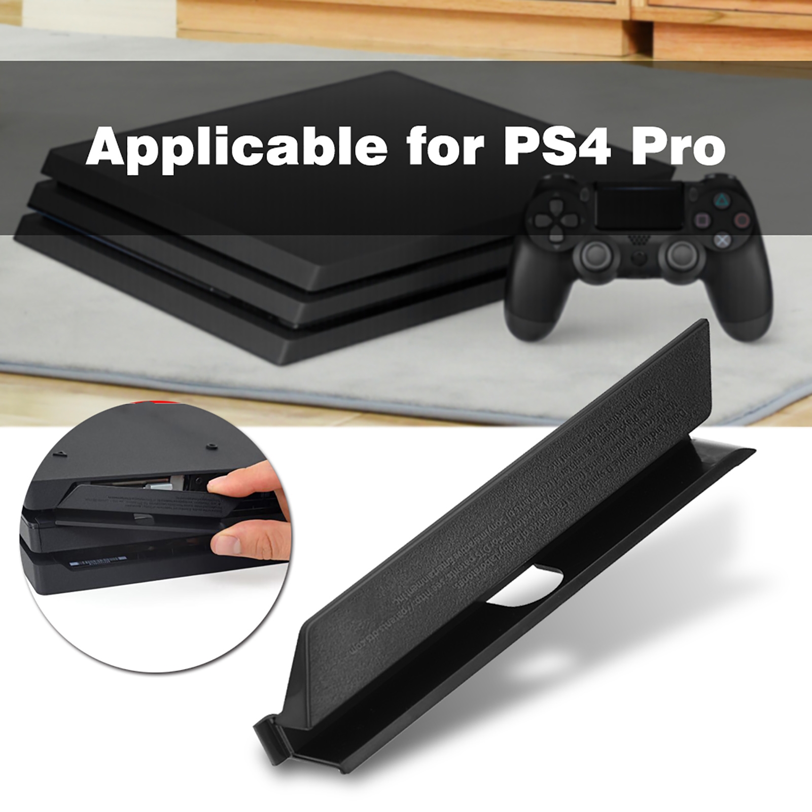 Gaming Console Monitor - Czarna plastikowa pokrywa gniazda dysku twardego