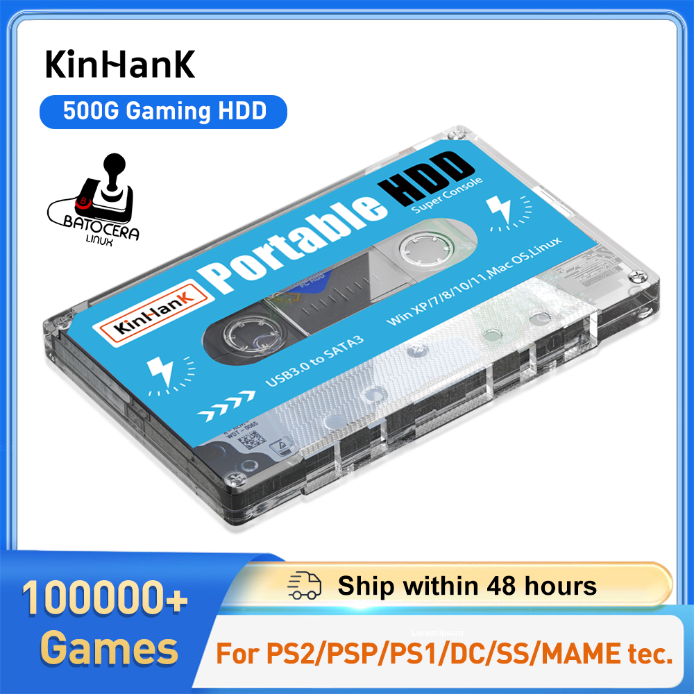 Gaming Console Os - KINHANK 500G Dysk HDD do Gier