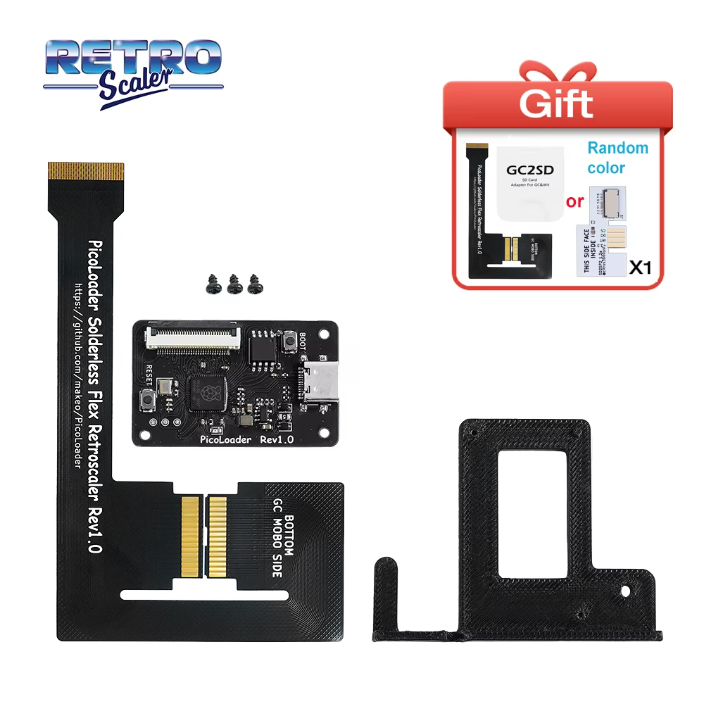Gaming Console Nintendo - RetroScaler Black PicoLoader Flex Cable Bez