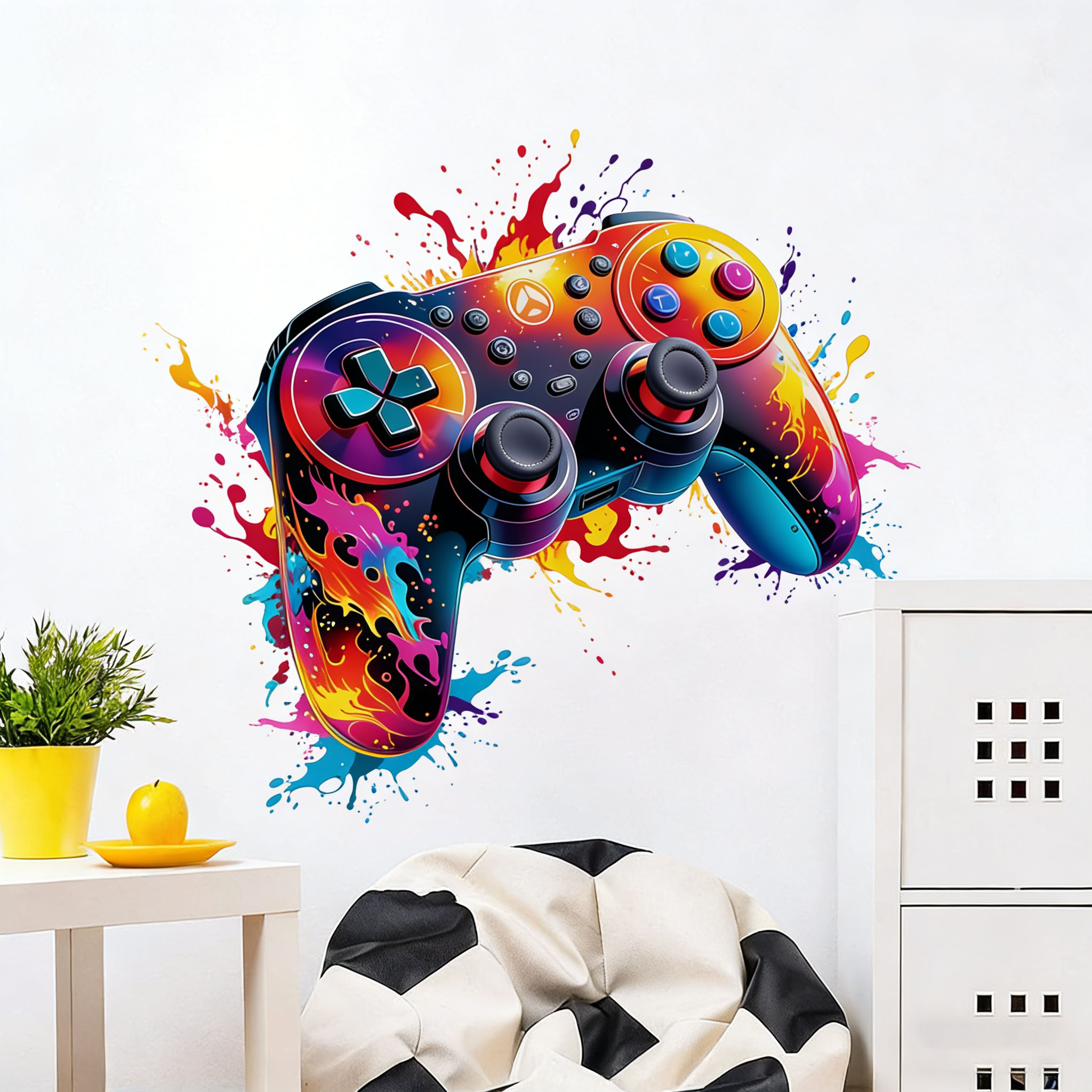 Naklejka ścienna z motywem cze – Gaming Console Cabinet recenzja i cena
