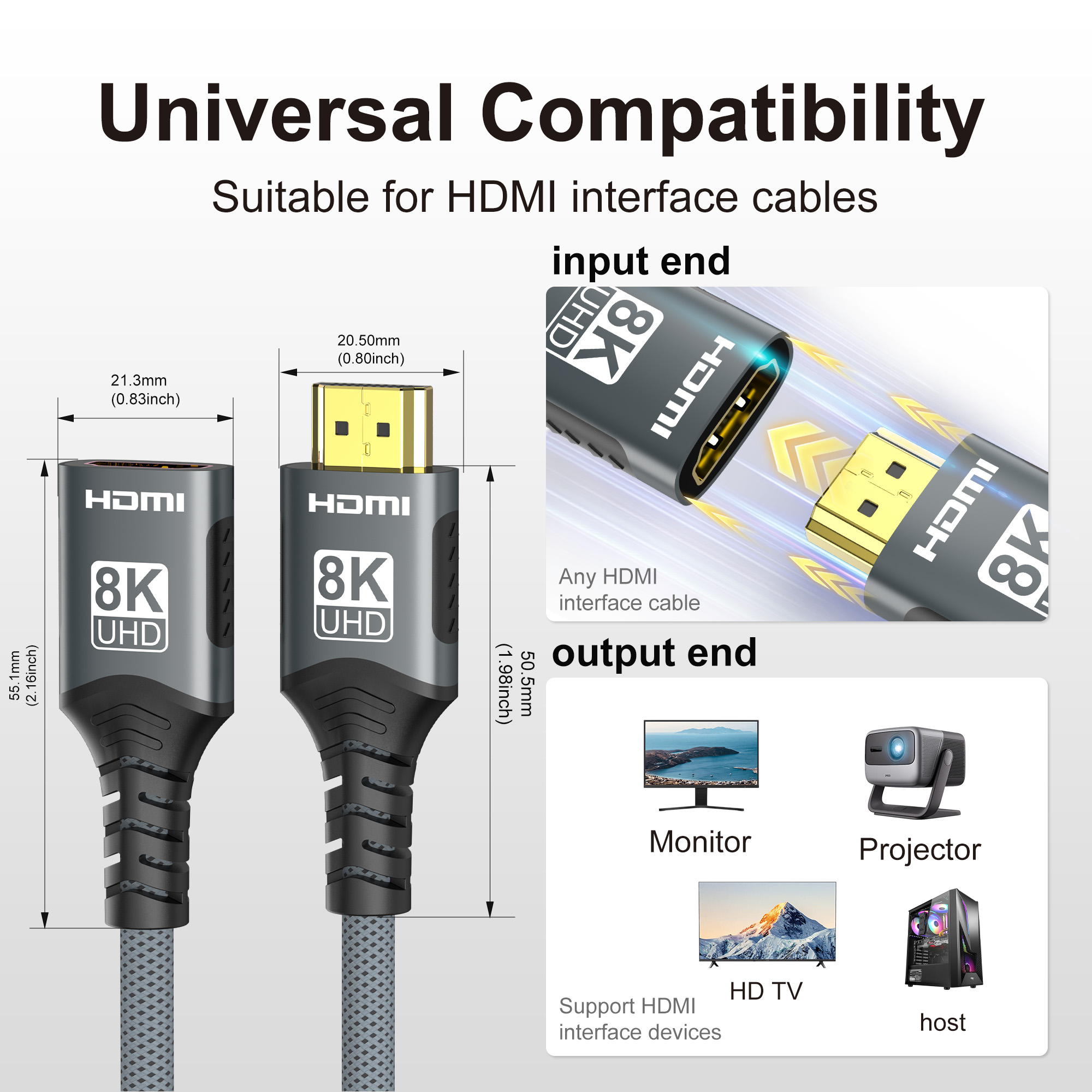 Przedłużacz HDMI 2.1 Kabel HDM – Hdmi Cable 2.1 recenzja i cena