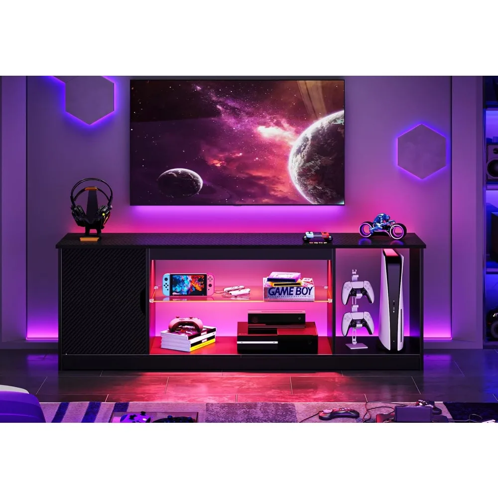 Bestier LED Entertainment Cent – Gaming Console Cabinet recenzja i cena