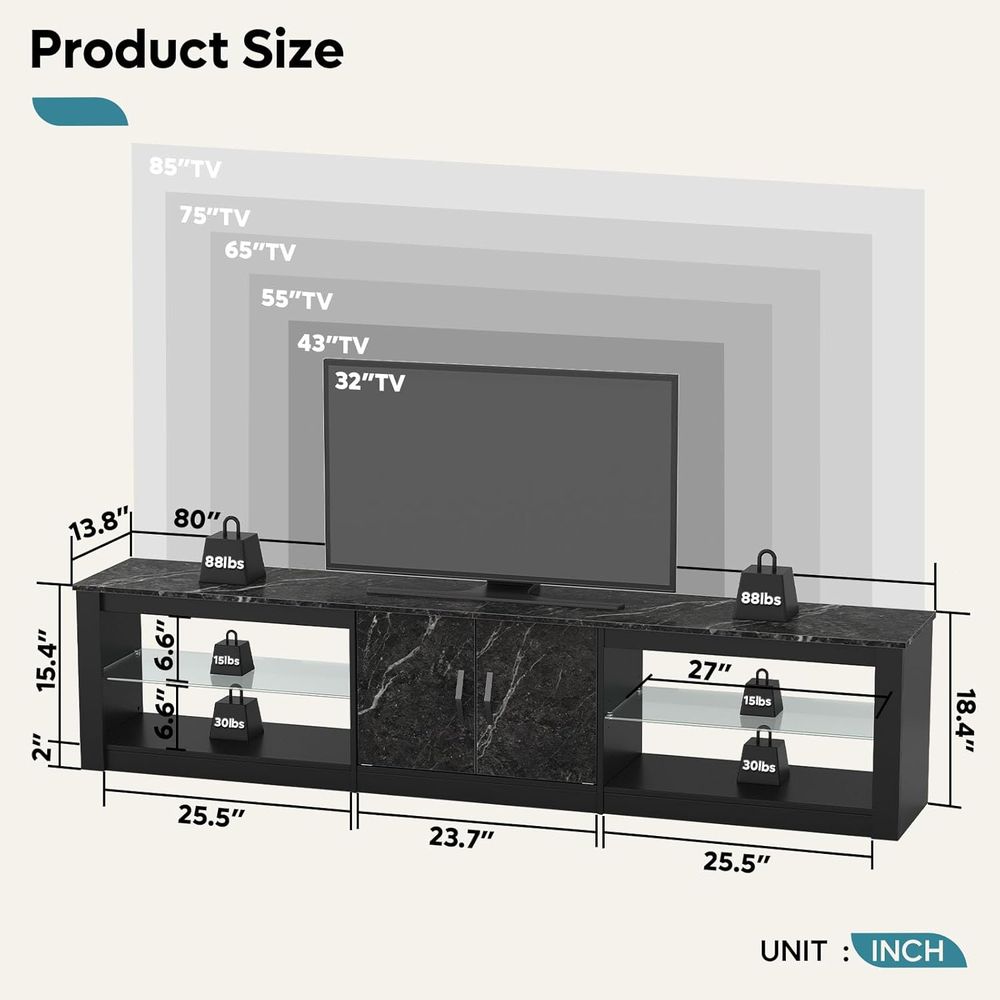 Stojak pod telewizor 80 cali l – Gaming Console Cabinet recenzja i cena