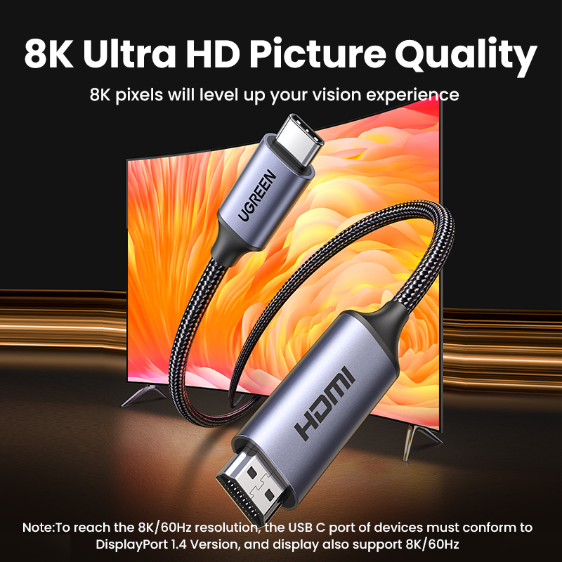 UGREEN Kabel USB C do 4K 8K zg – Hdmi Cable 2.1 recenzja i cena