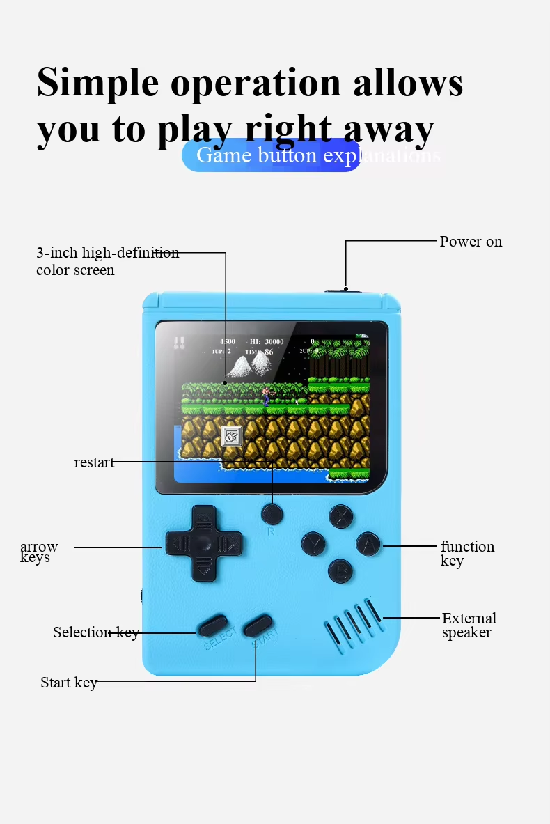 NOWA 3-calowa Przenośna Retro  – Gaming Console For Sale recenzja i cena