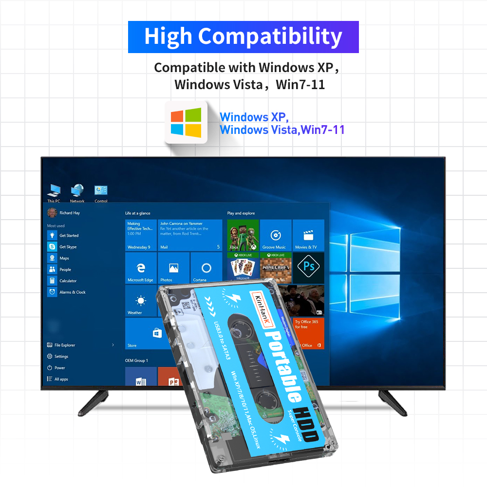 KINHANK 500G Dysk HDD do Gier  – Gaming Console Os recenzja i cena